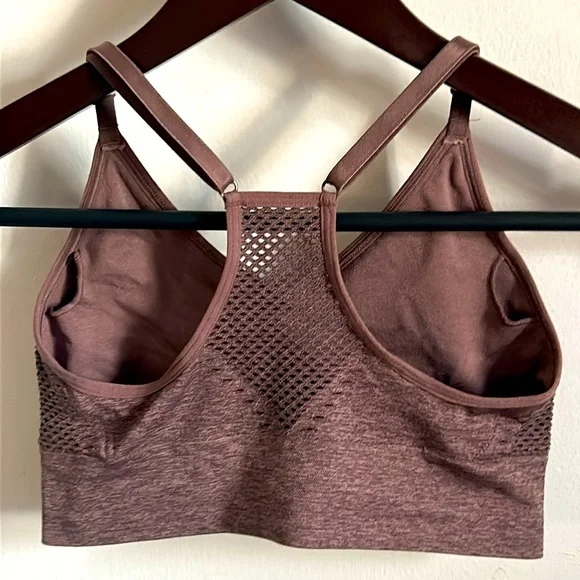 VS PINK SEAMLESS LIGHTLY LINED ATHLETIC SPORTS WORKOUT BRA - Picture 4 of 12